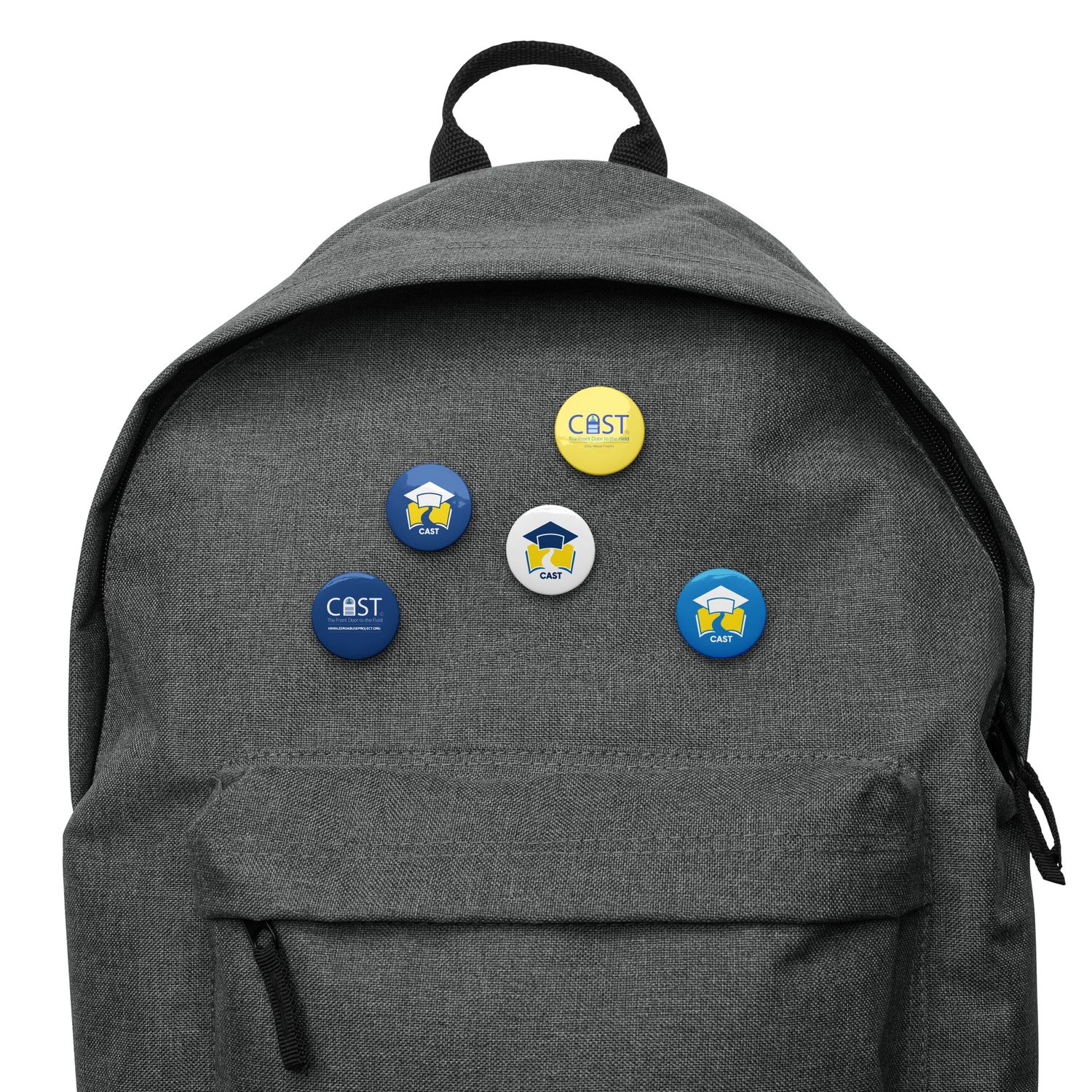 Set of pin buttons
