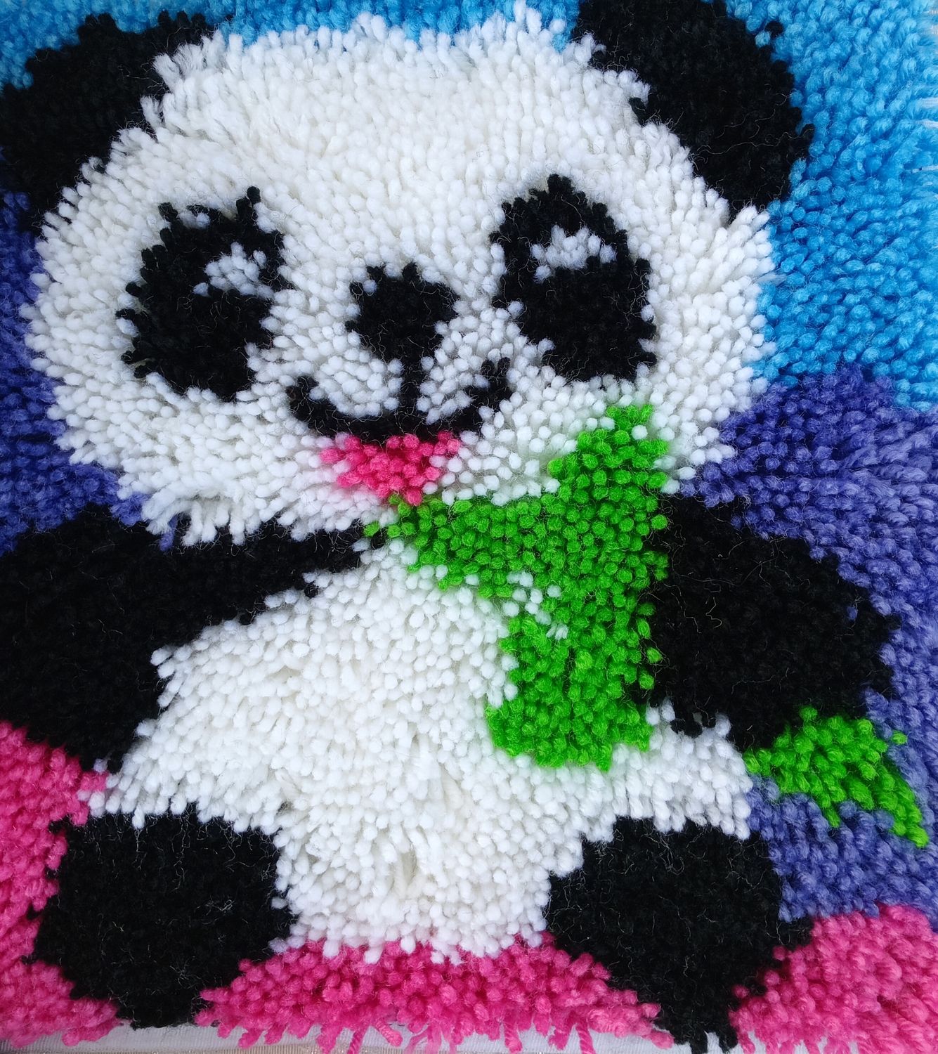 Panda Latch &amp; Hook Rug
