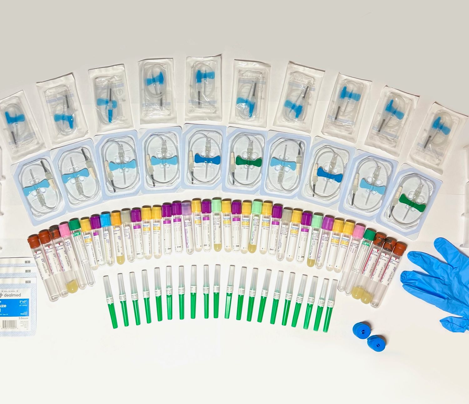 40 Needle Phlebotomy Kit—20 Butterfly + 20 Straight Needles