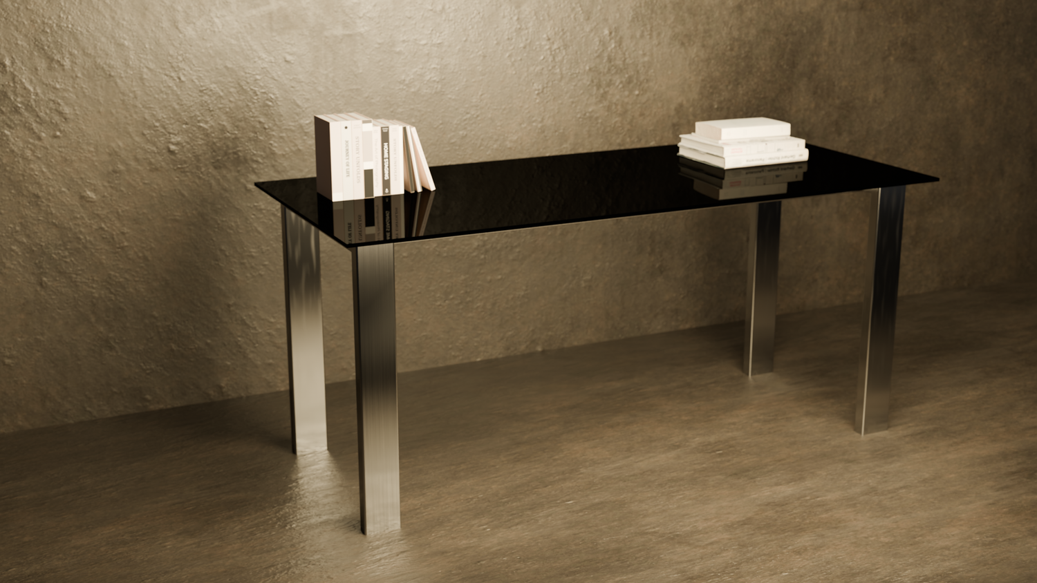 Tavolo Black Amber AISI Line - Eleganza in Acciaio e Design Moderno | Sampò Design