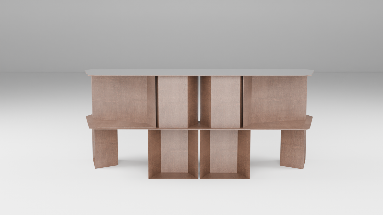 Scrivania Heavy Corten - Design Robusto in Acciaio Corten | Sampò Design