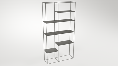 Folders Slim - Libreria Elegante e Minimalista in Metallo Verniciato