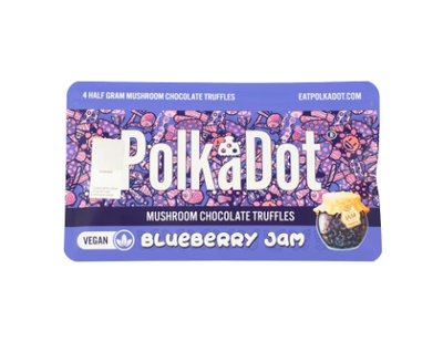 Polkadot Blueberry Jam Truffles