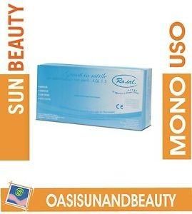 S Guanti in nitrile talcati confezione 100 pezzi