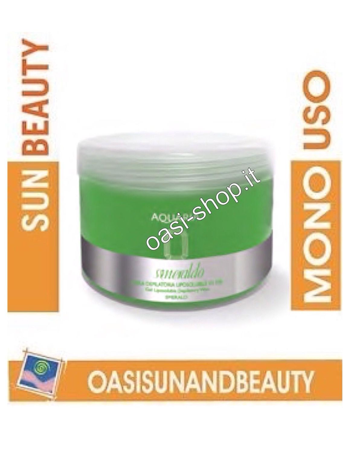 Barattolo aquaria smeraldo- roial depilazione