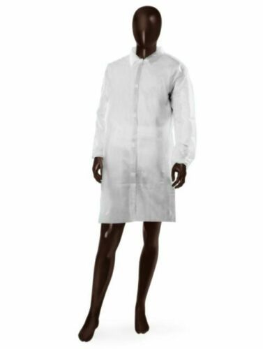 Camice tnt per industria con bottoni 1 pz