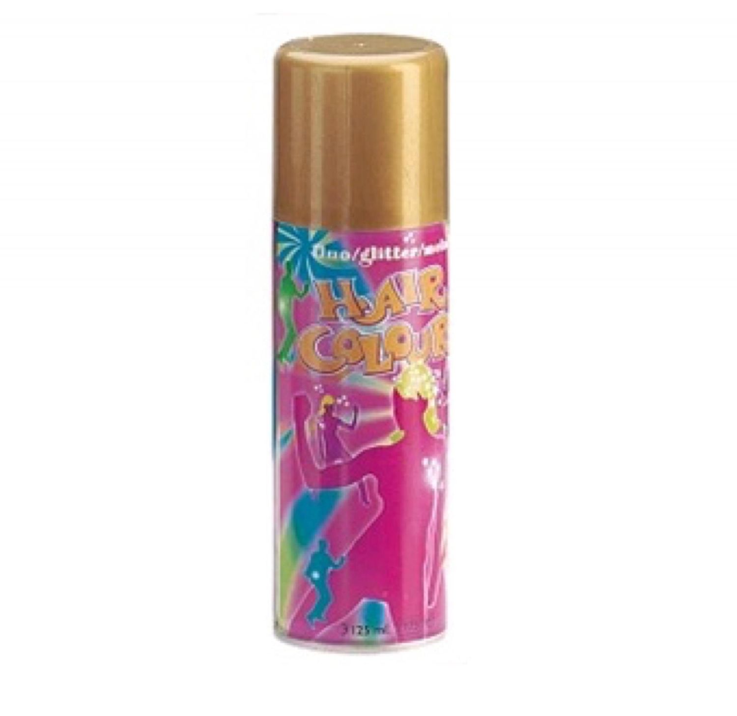 Lacca spray colorata oro Hair Colour Glitter