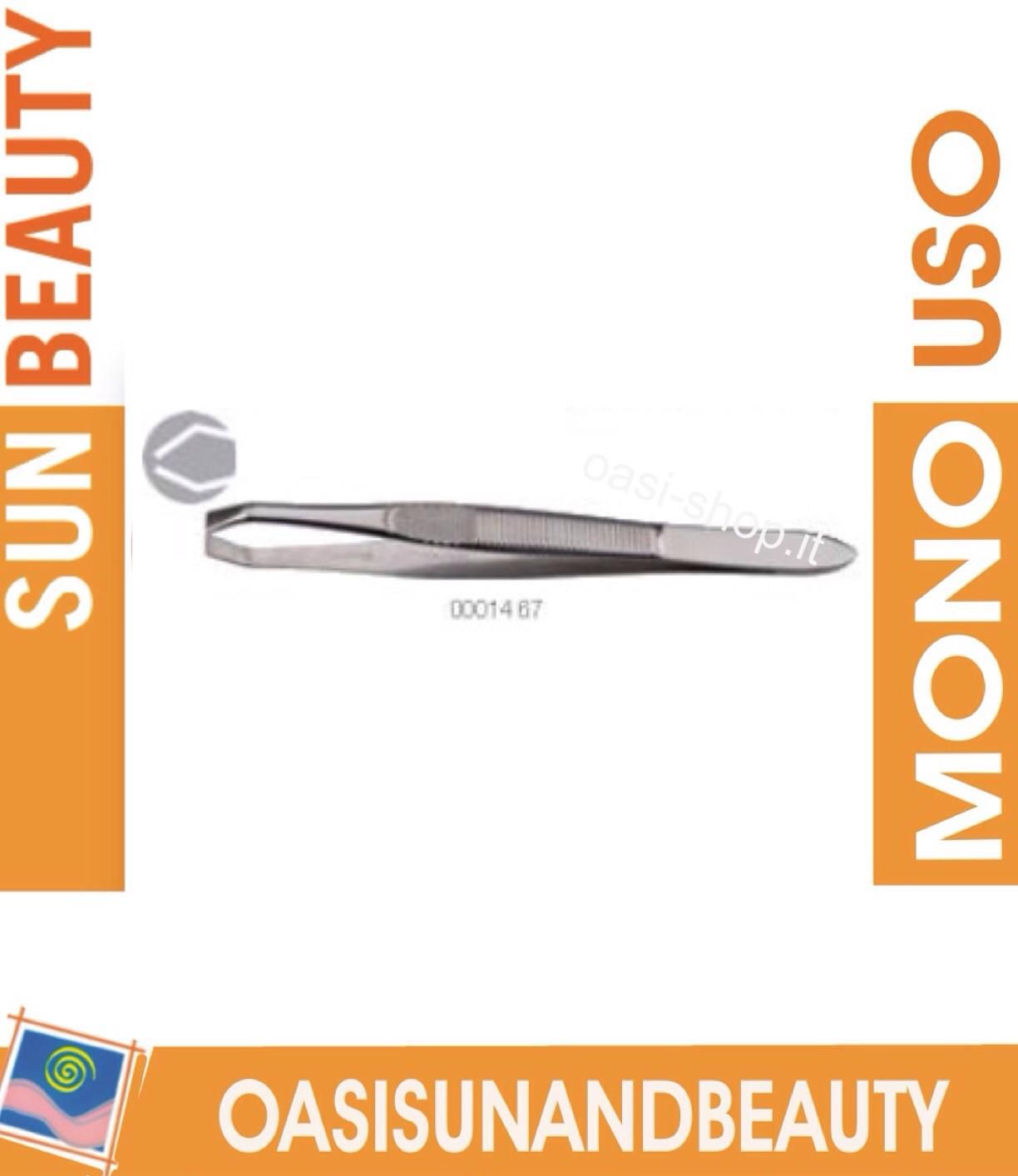 Pinzetta classic grigia punta ricurva