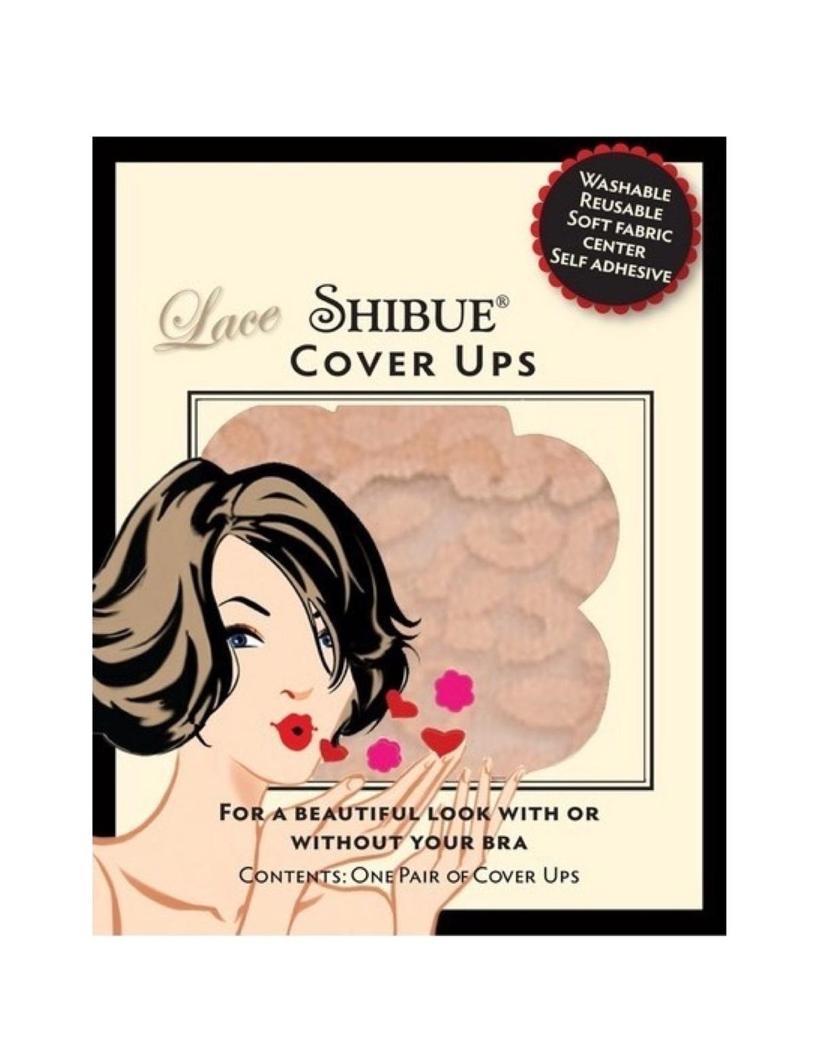 Shibue Couture Copricapezzoli in pizzo fiore Sexy Donna lingerie