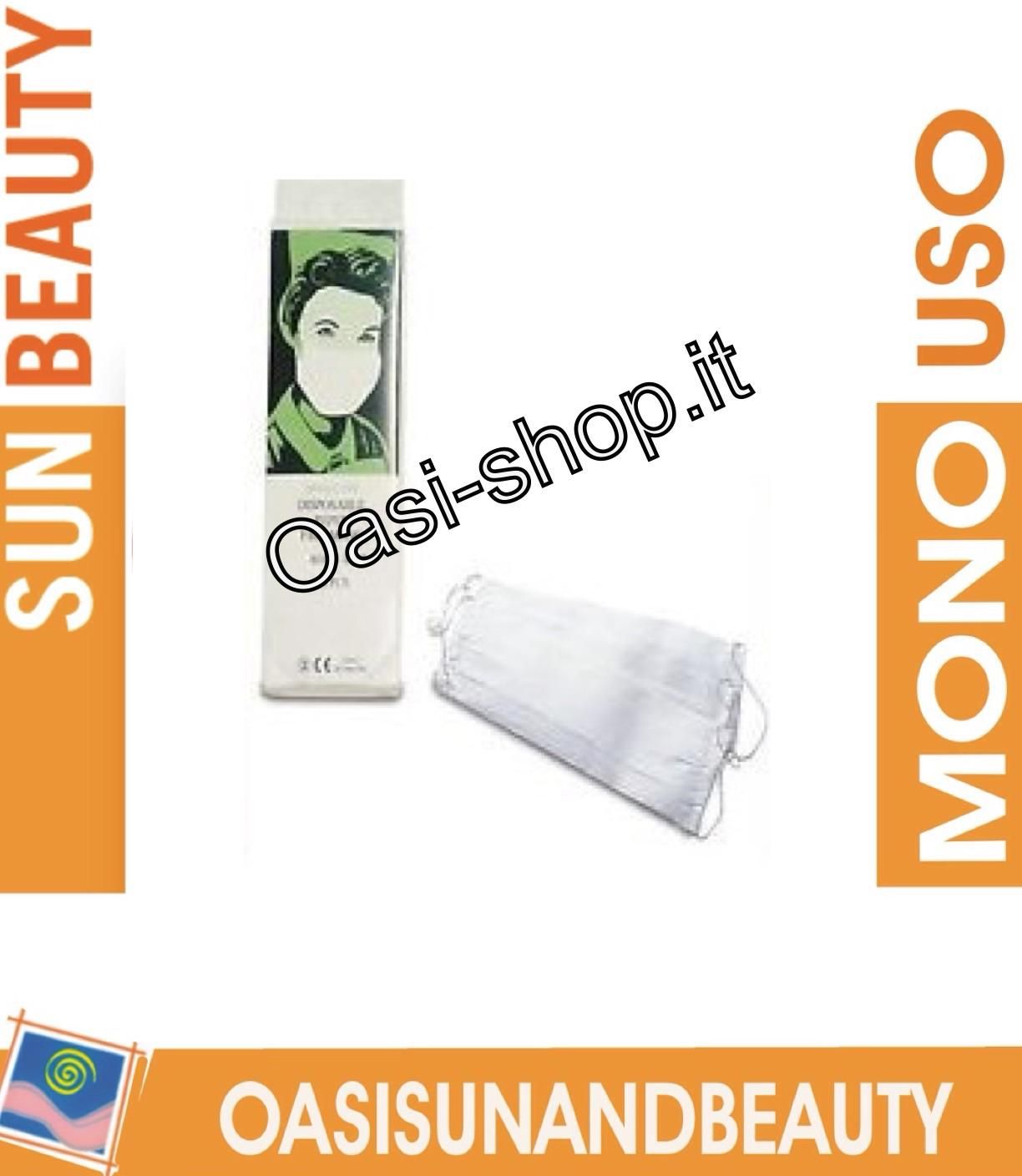 Mascherina cellulosa con elastici monouso estetica