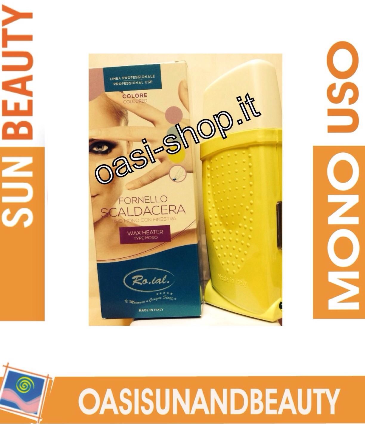 Fornello scaldacera tipo mono giallo estetica