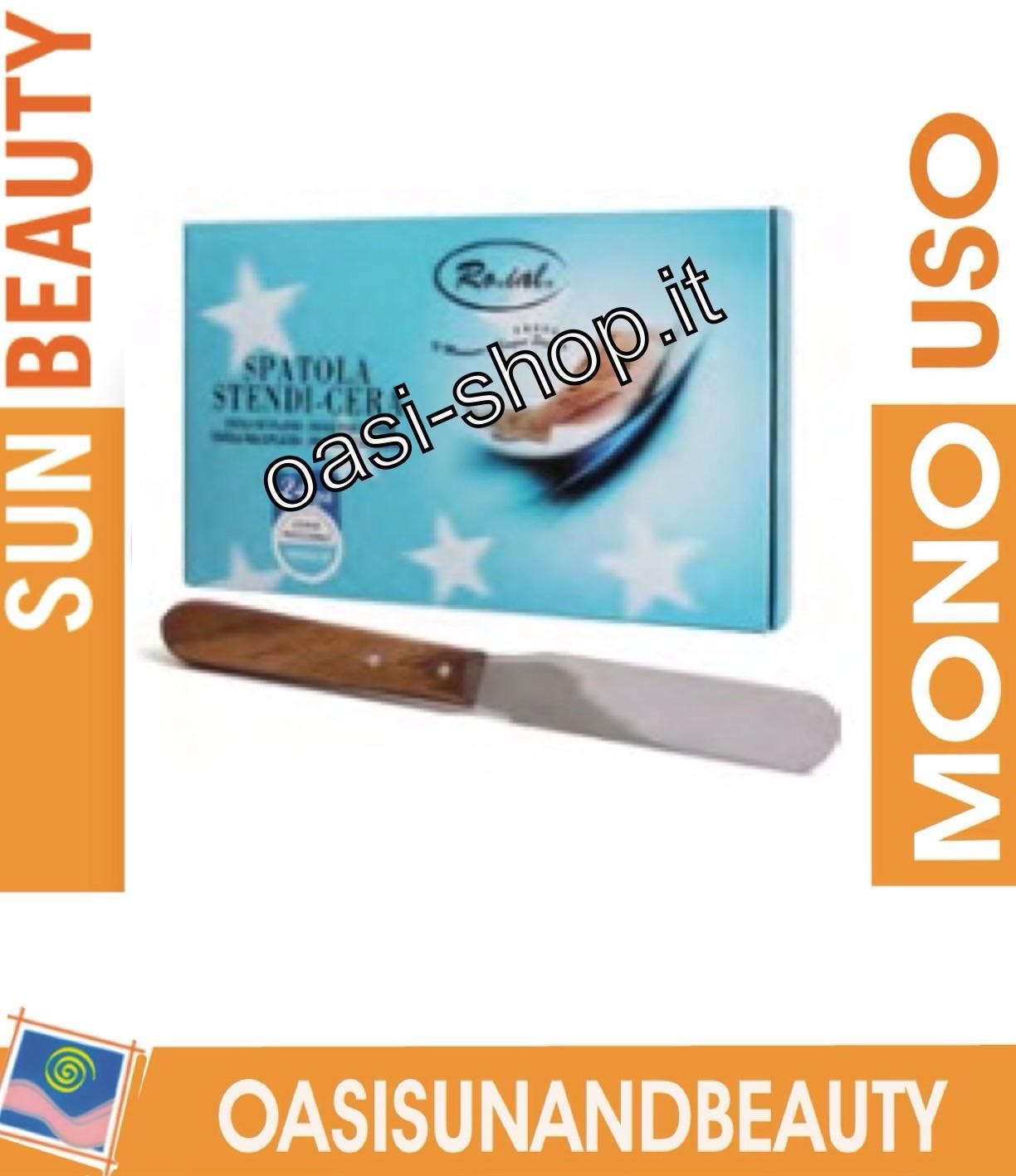 spatola stendi cera roial retta in acciaio inox