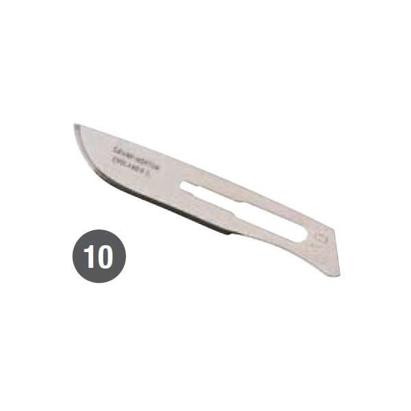 LAME IN ACCIAIO INOSSIDABILE N° 10