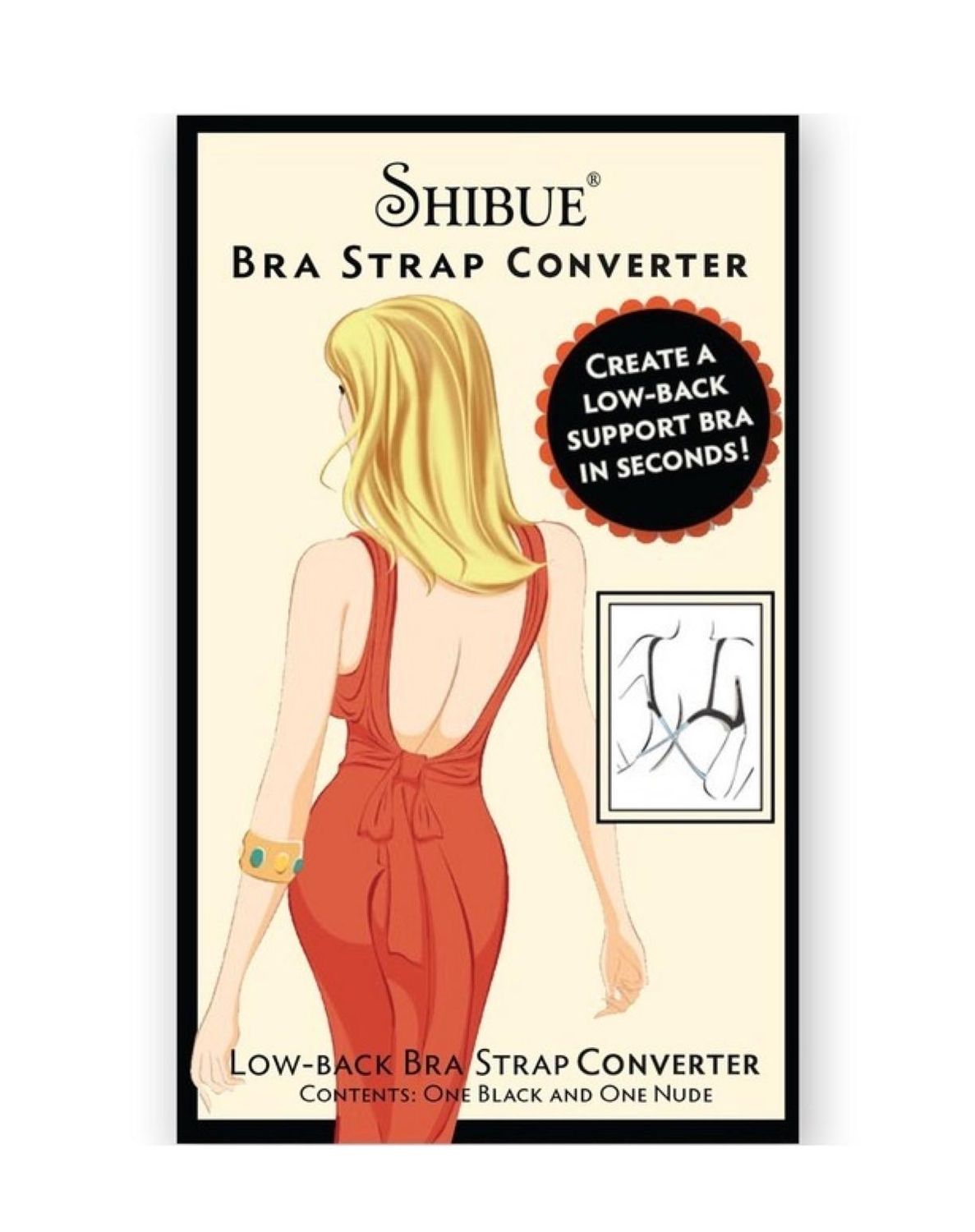 Shibue Couture Low-Back Bra Strap  Prolungamento reggiseno per attacco schiena bassa
