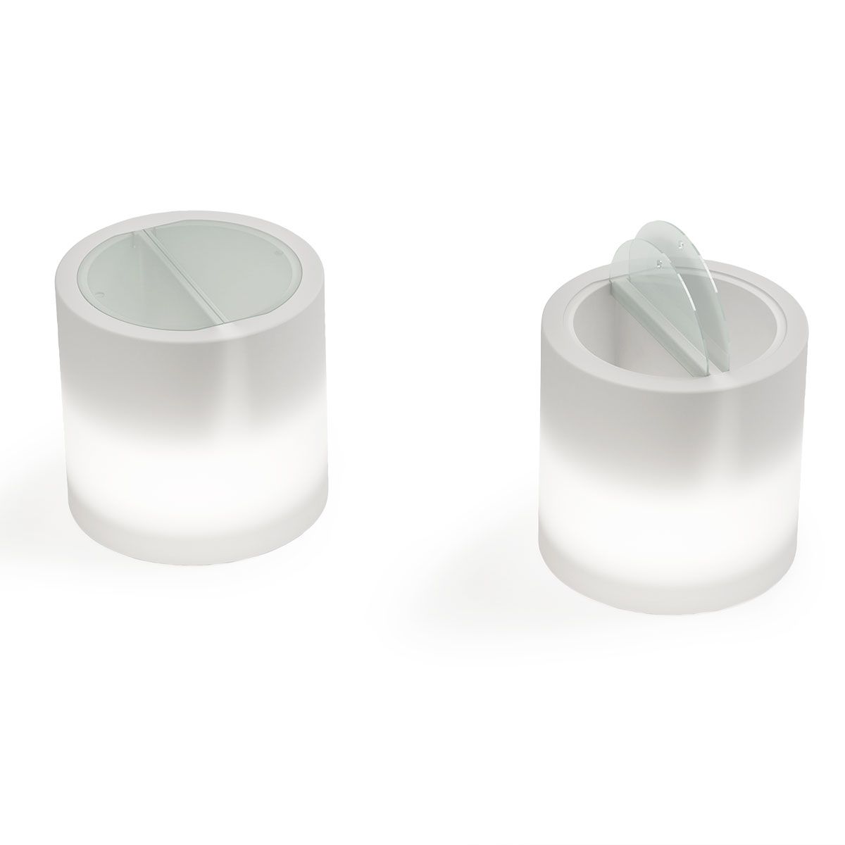 Tavolino Home Fitting Party cilindro  ø 55 cm con luce LED OUTDOOR BATTERY RGBW