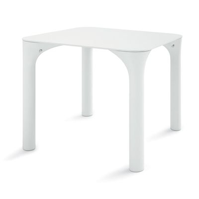 Piano HPL tavolo Pure 80 x 80 bianco