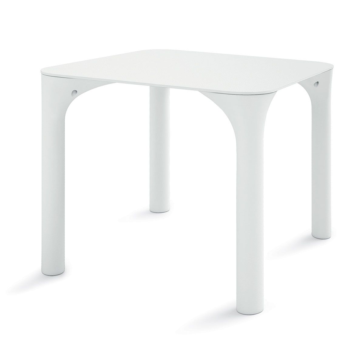 Piano HPL tavolo Pure 80 x 80 bianco