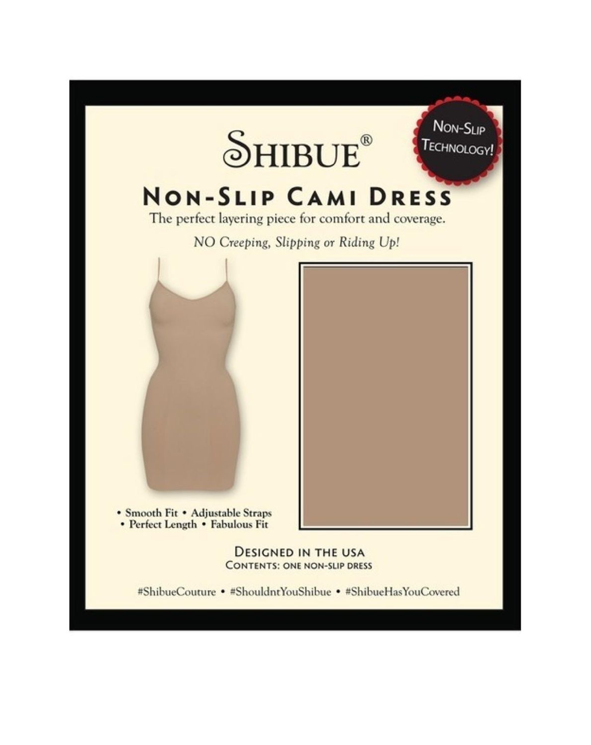 Shibue Couture Sottoveste in microfibra beige