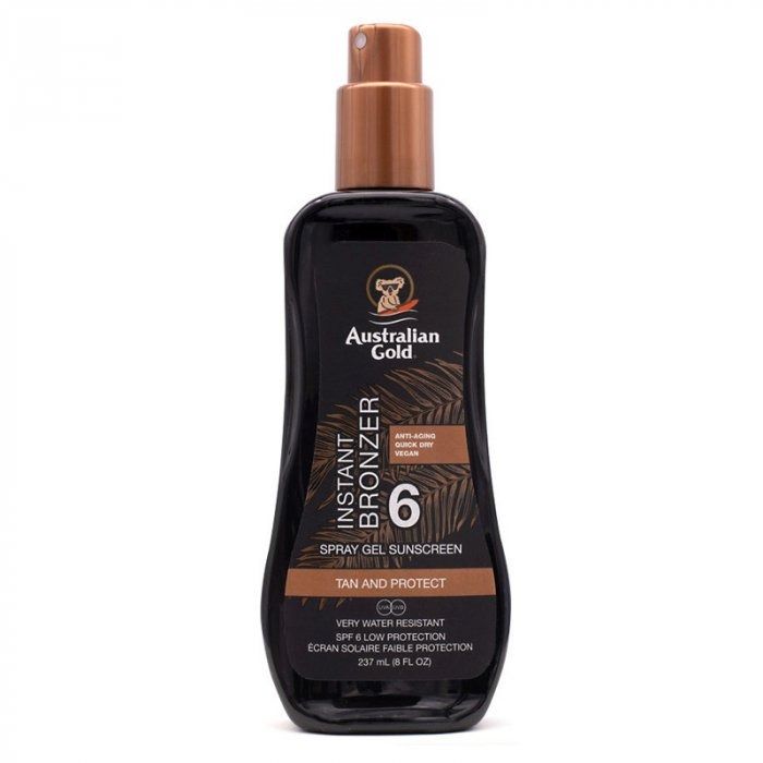 Australian Gold SPF 6 Spray Gel con effetto Bronze
