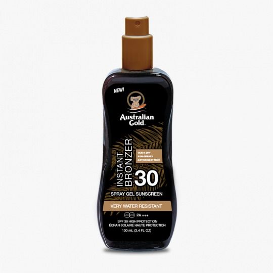 Australian Gold SPF 30 SPRAY GEL CON BRONZER - 237 ML Australian Gold SPF 30 SPRAY GEL CON BRONZER - 237 ML