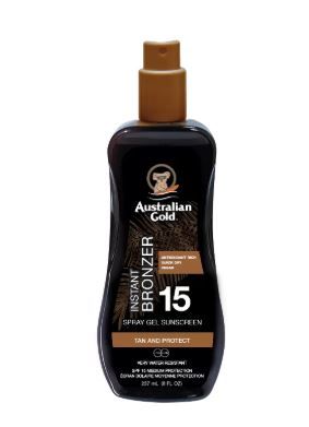 Australian Gold SPF 15 SPRAY GEL WITH BRONZER 237 ML