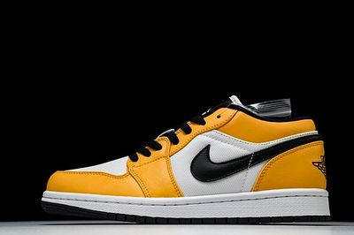 AIR JORDAN 1 LOW WHITE/LASER ORANGE-BLACK