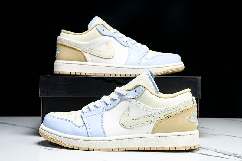 AIR JORDAN 1 LOW SE WHITE/BROWN/BLUE