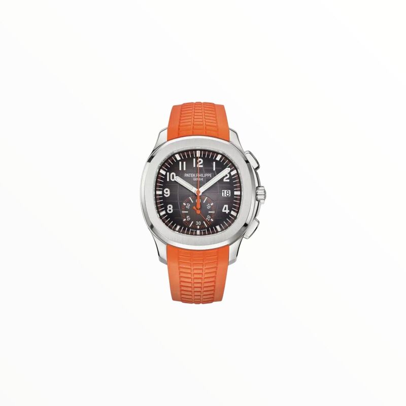 Aquanaut, Orange Rubber Strap