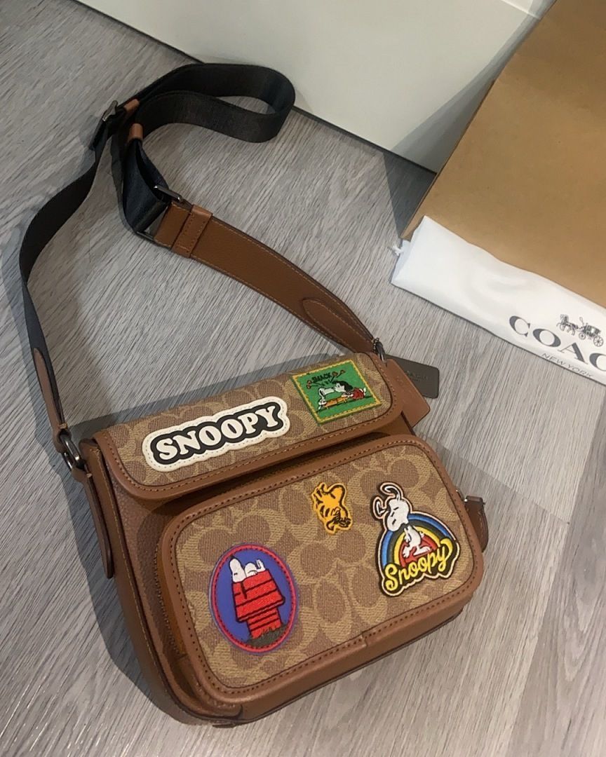 Co@ch X Peanuts Sullivan Flap Crossbody Bag