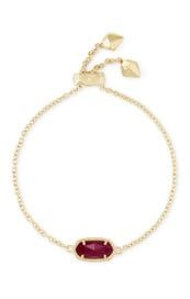 ELAINA BRACELET GOLD MAROON JADE