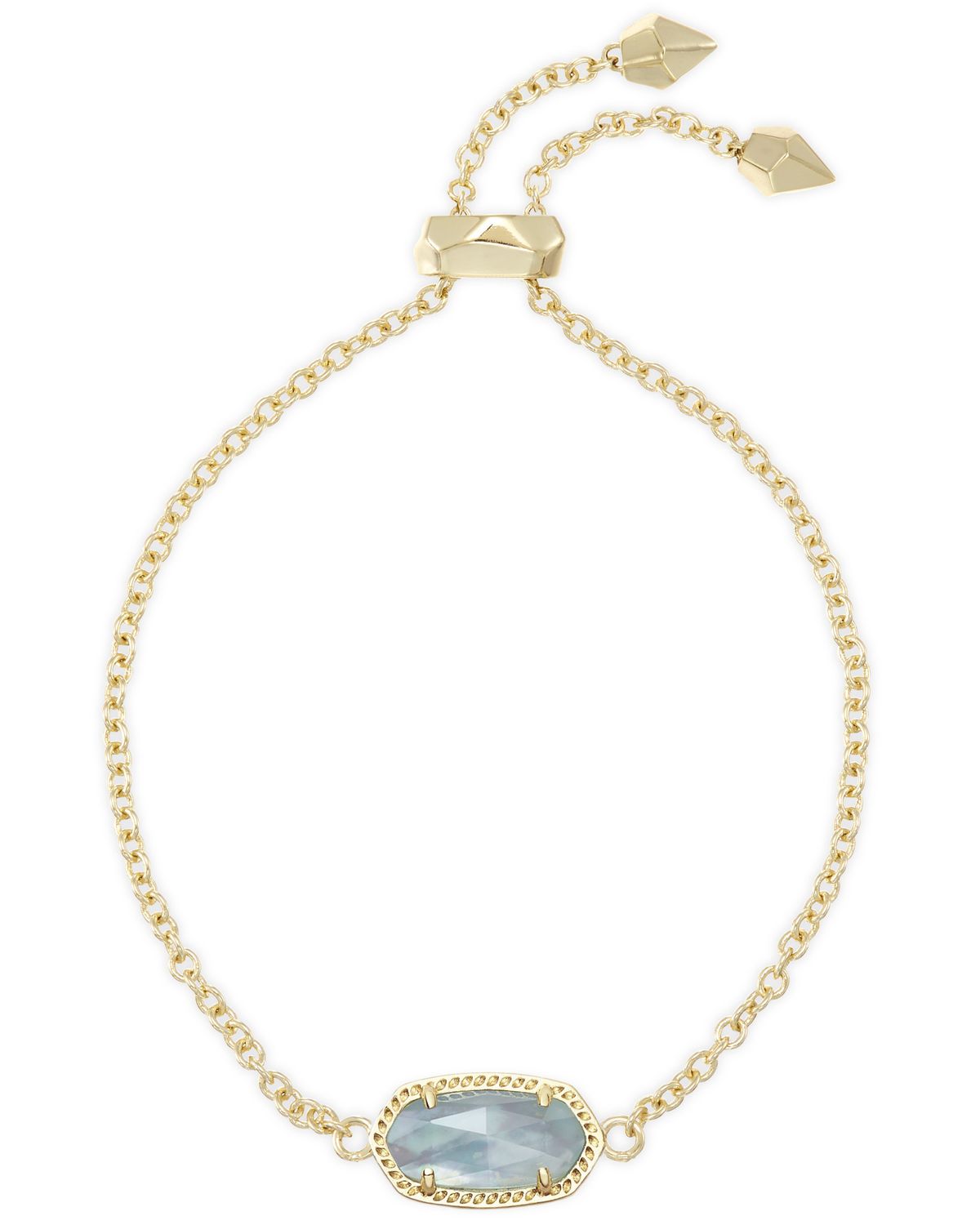 ELAINA BRACELET GOLD LIGHT BLUE ILLUSION