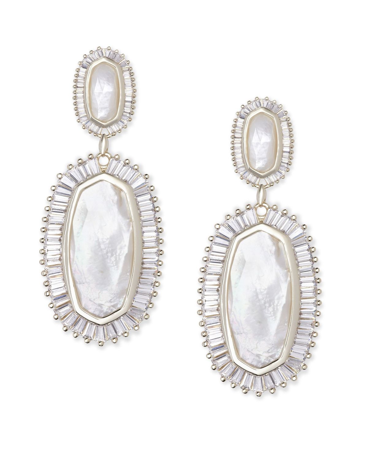 KAKI EARRING GOLD IVORY MOTHER OF PEARL