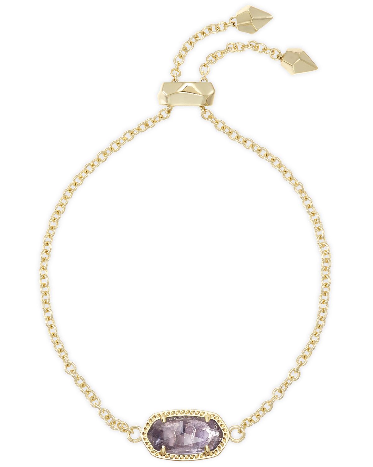 ELAINA BRACELET GOLD PURPLE AMETHYST