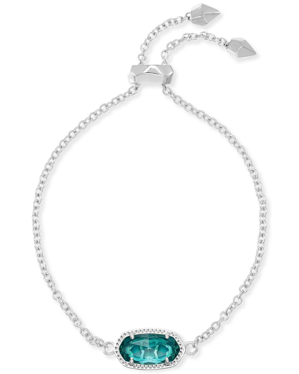 ELAINA BRACELET RHODIUM LONDON BLUE