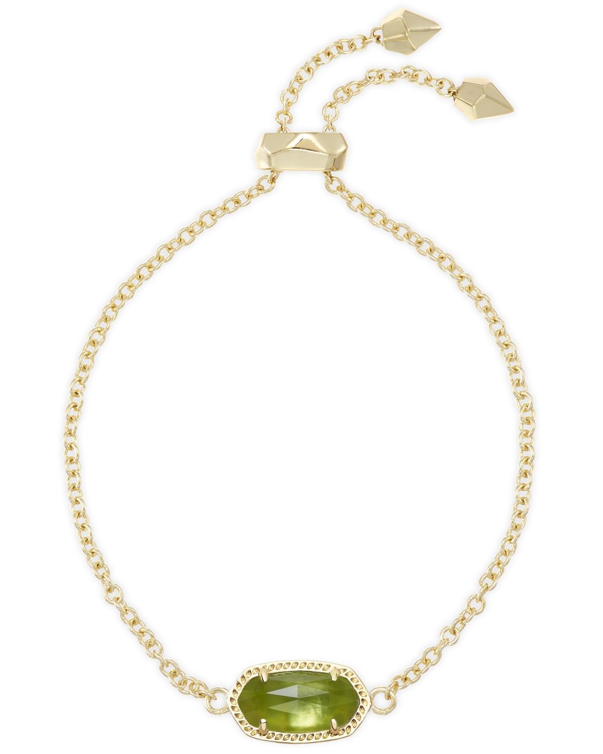 ELAINA BRACELET GOLD PERIDOT ILLUSION