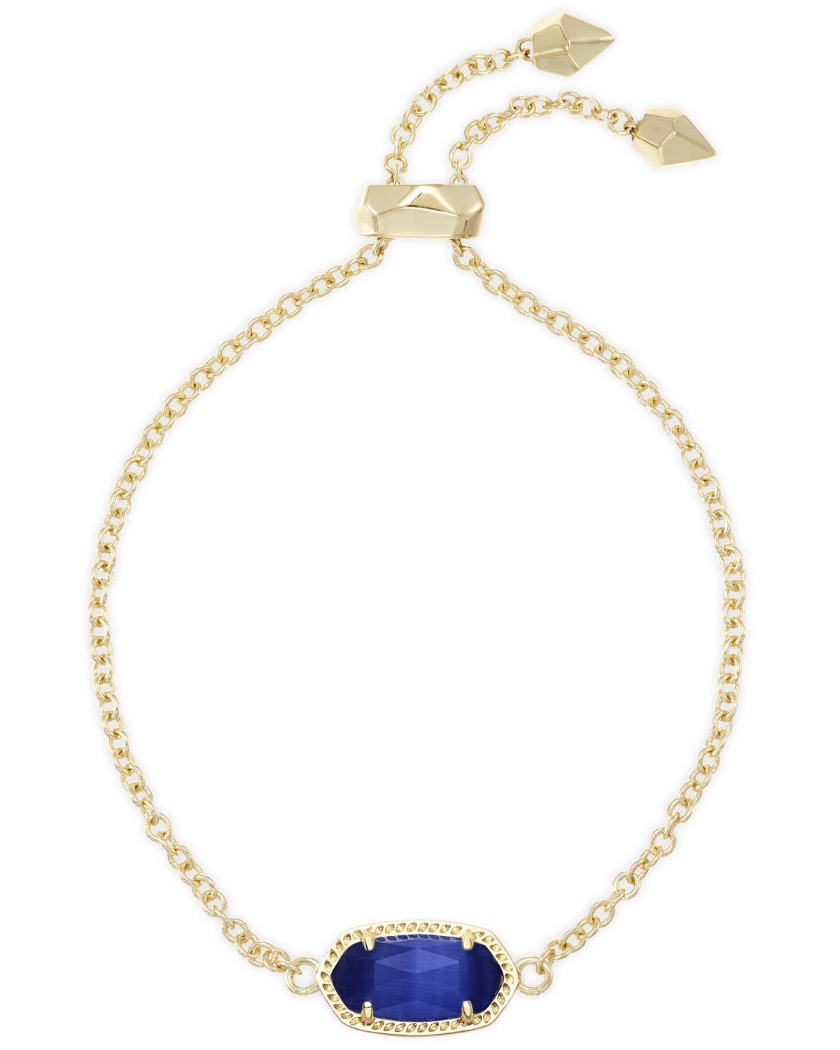 ELAINA BRACELET GOLD COBALT CATS EYE