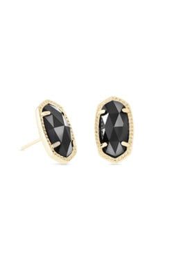ELLIE EARRING GOLD BLACK