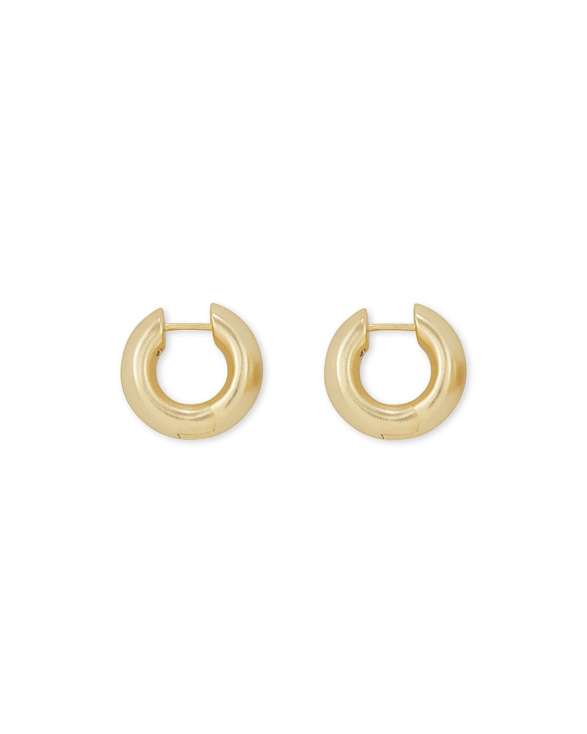 MIKKI METAL HUGGIE EARRING GOLD METAL