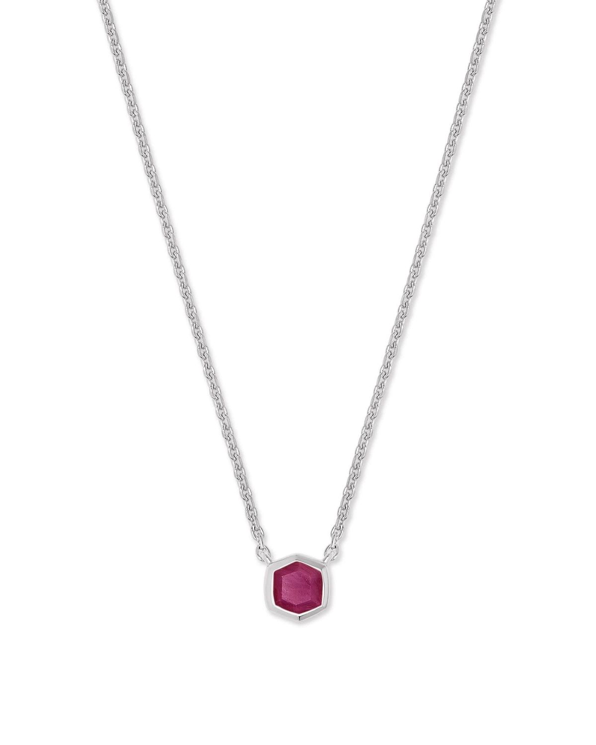 DAVIE PENDANT NECKLACE RUBY