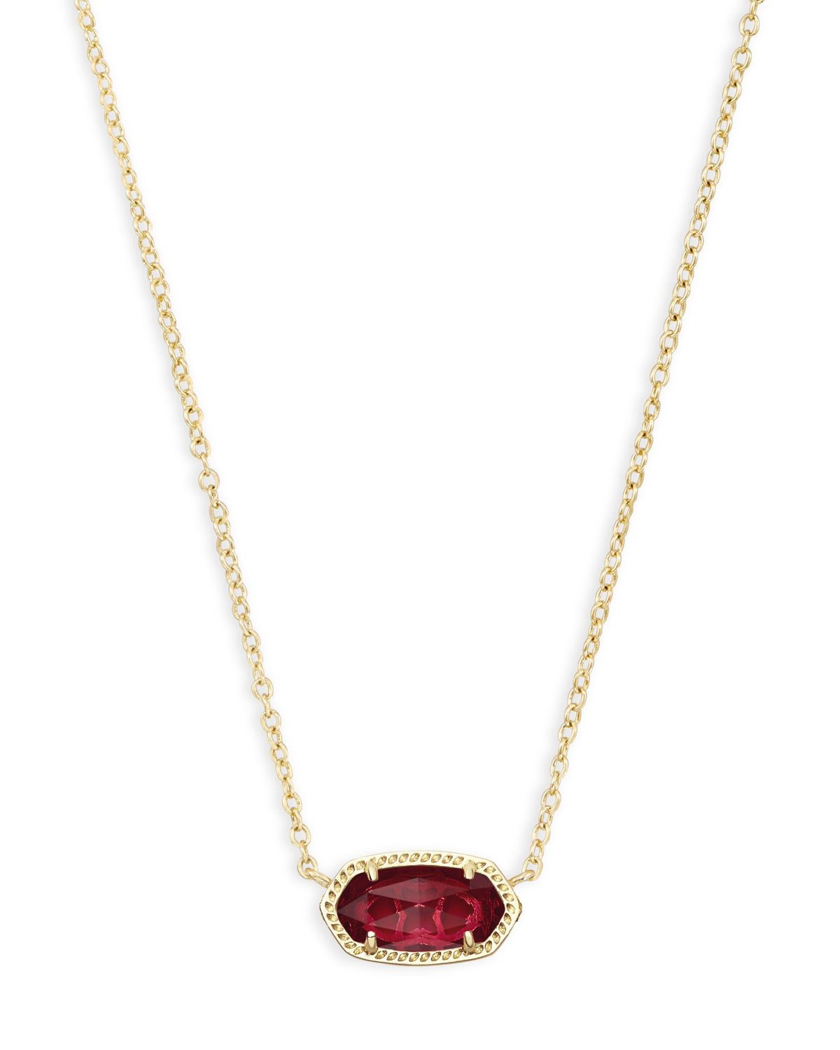 ELISA SHORT PENDANT NECKLACE BERRY