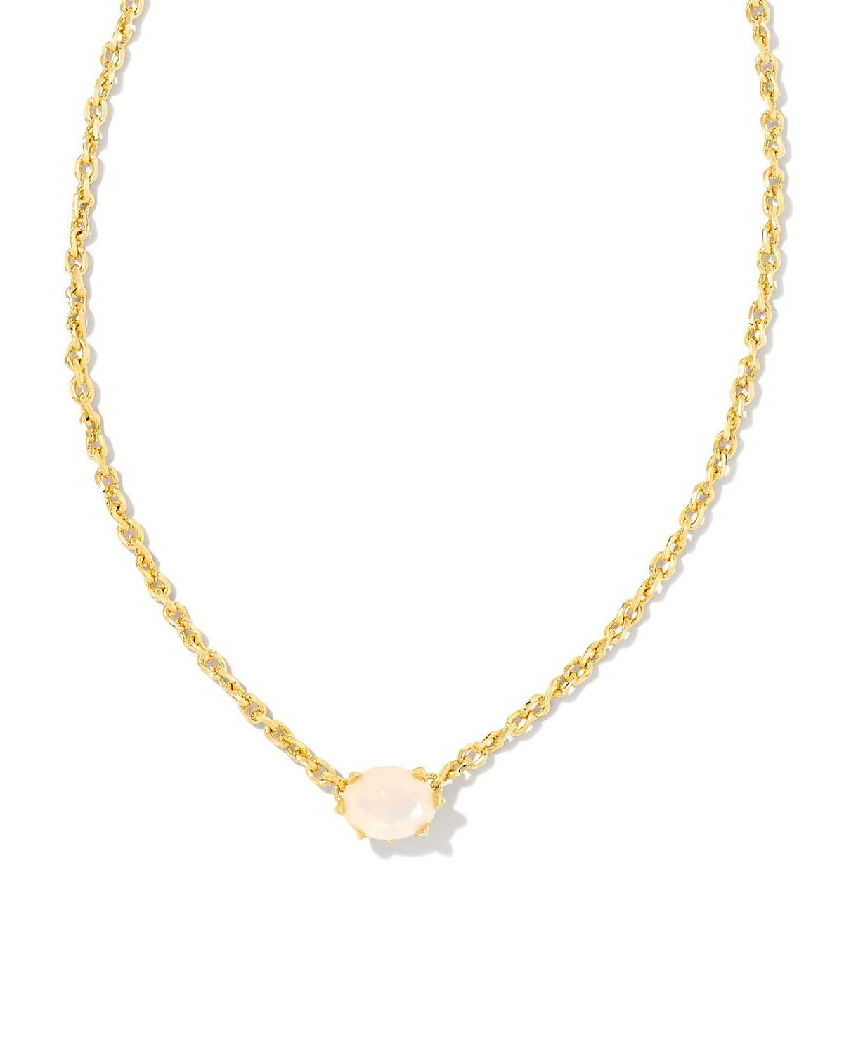 CAILIN CRYSTAL PENDANT NECKLACE GOLD CHAMPAGNE OPAL C