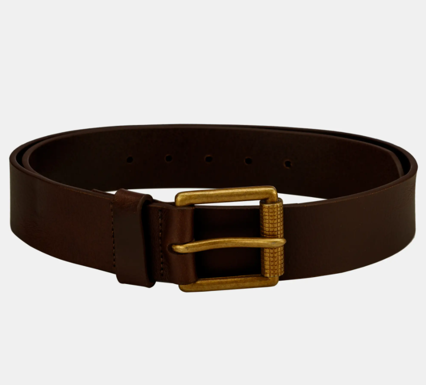 Finelaer Brown Classic Men&#39;s Belt for jeans, Size: M