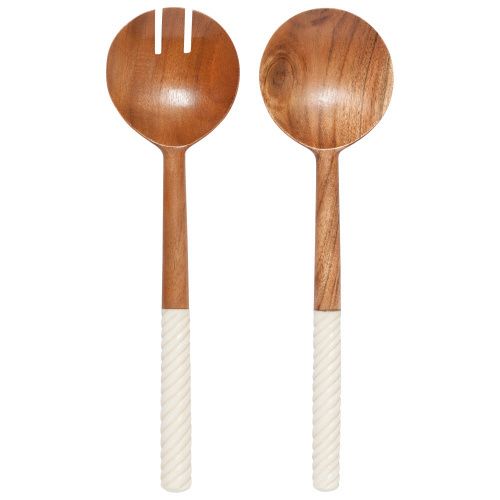 Set/2 Salad Server AcaciaResin