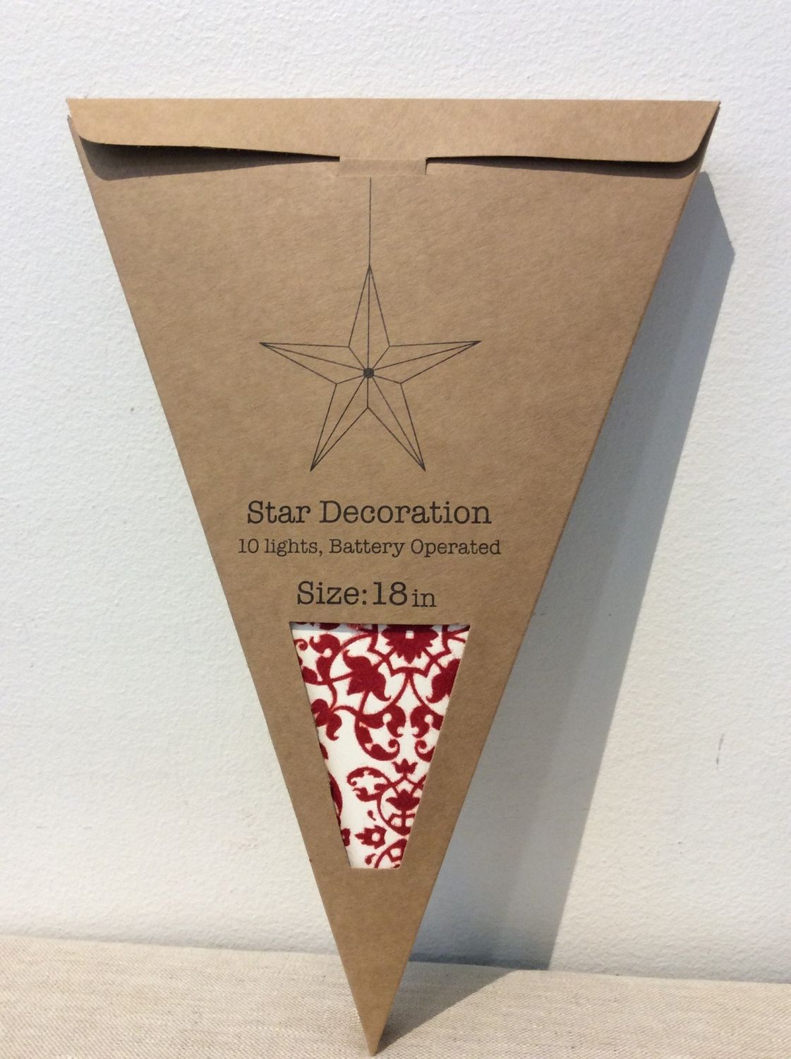 5-Point Printed Paper Star Ornament