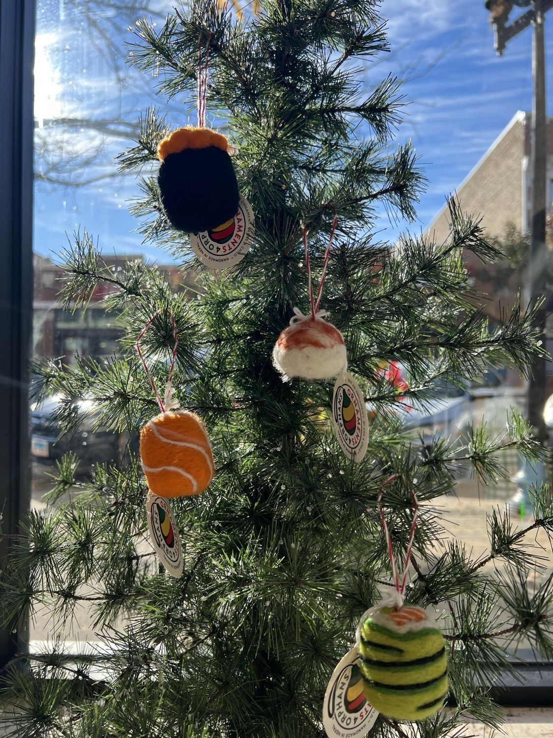 Sushi Felt Wool Christmas Ornament