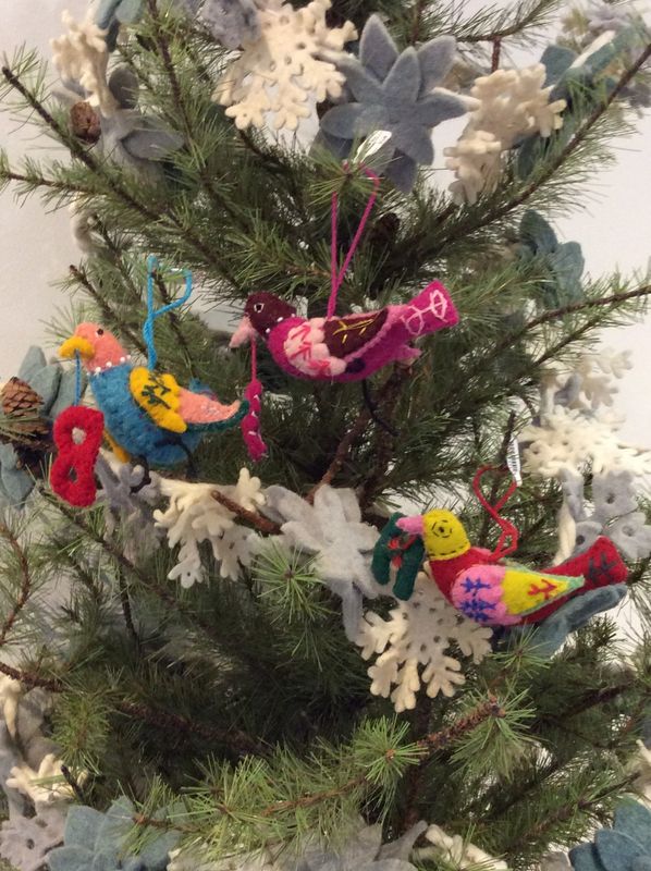 Alphabet Bird Ornament