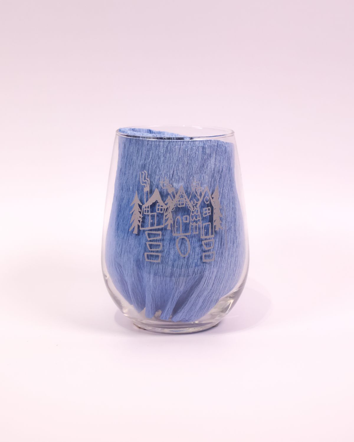 Three Houses Wine Glass by Christos S. 