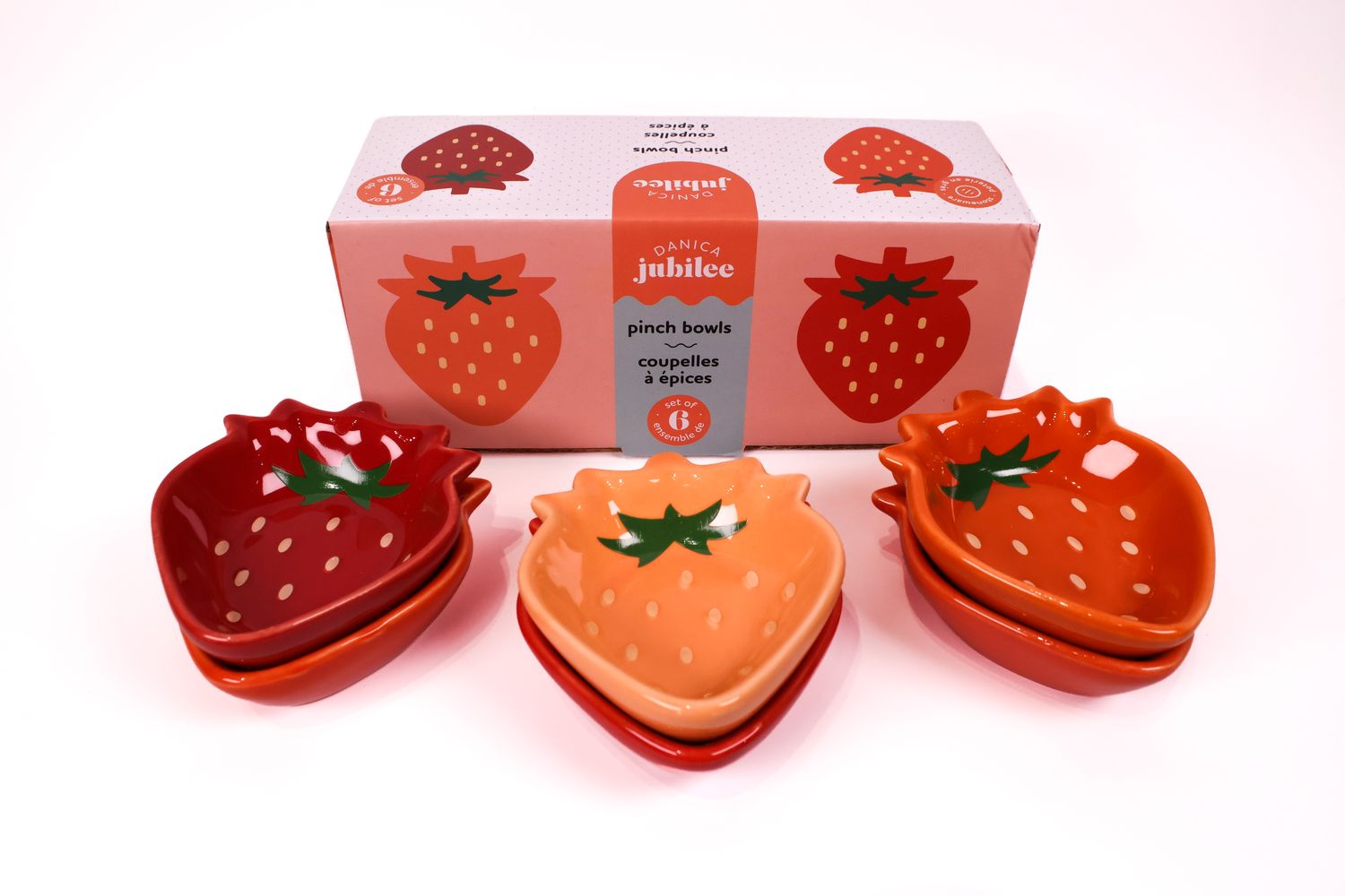 Shaped Pinch Bowls Set of 6 | 