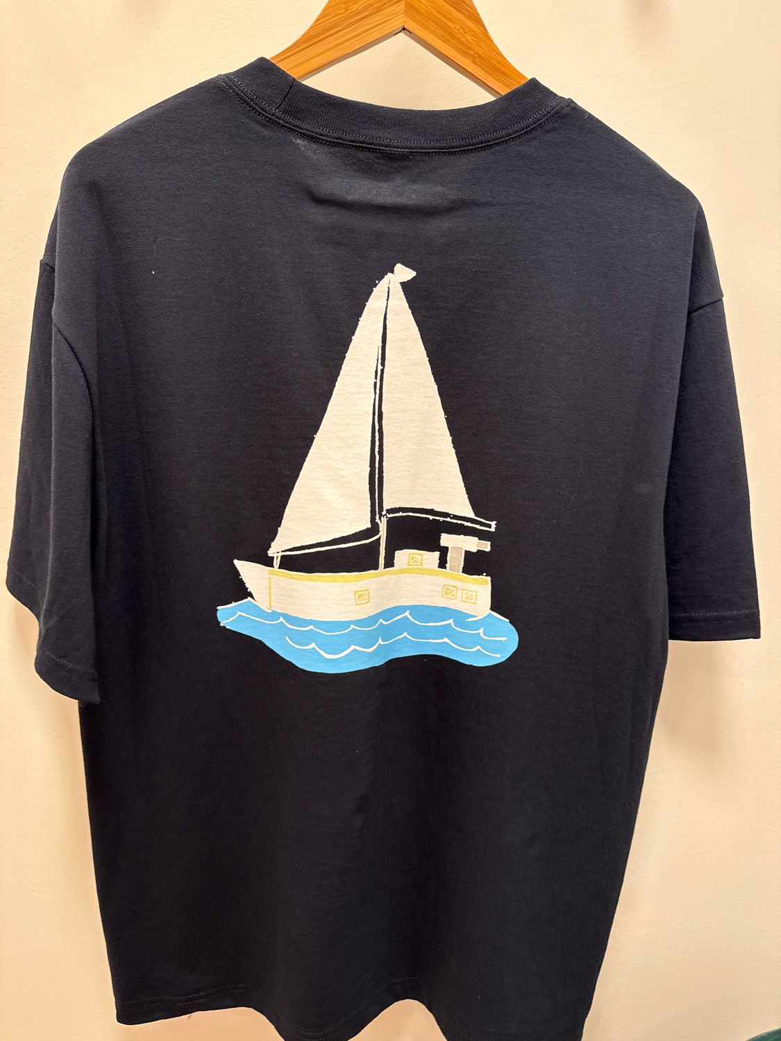 Navy Boat Tee with Stars