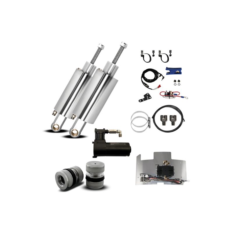 BLEED FEED TWIN CAM AND SOFTAIL FRONT (Pucks) AND REAR AIR RIDE PACKAGE